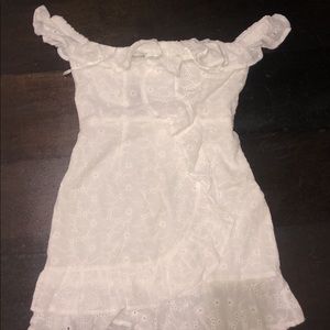 White off the shoulder dress